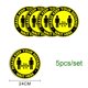 thumbnail image 4 of Calcomanías para piso de miento Colco Paquete de 5 señalización de piso de seguridad, 4 of 6