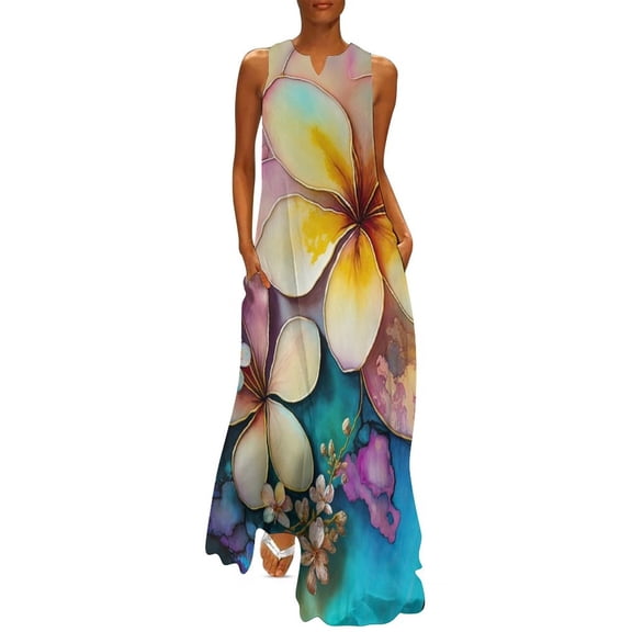 Plumeria Long Dress woms clothing wom formal ocn dresses Dress