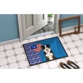 thumbnail image 4 of Tricolor Border Collie USA American Indoor or Outdoor Mat 24x36, 4 of 5