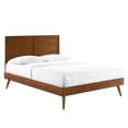 thumbnail image 1 of Modway Marlee Twin Wood Platform Bed With Splayed Legs in Walnut, 1 of 13