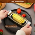 thumbnail image 5 of Butter & Cheese Slicer Cutter, Stainless Steel Wire Cheese Slicer, Multipurpose Handheld Butter Cutter for Block Cheese, Butter, Soft Fruits, and Dishwasher Safe, 5 of 7