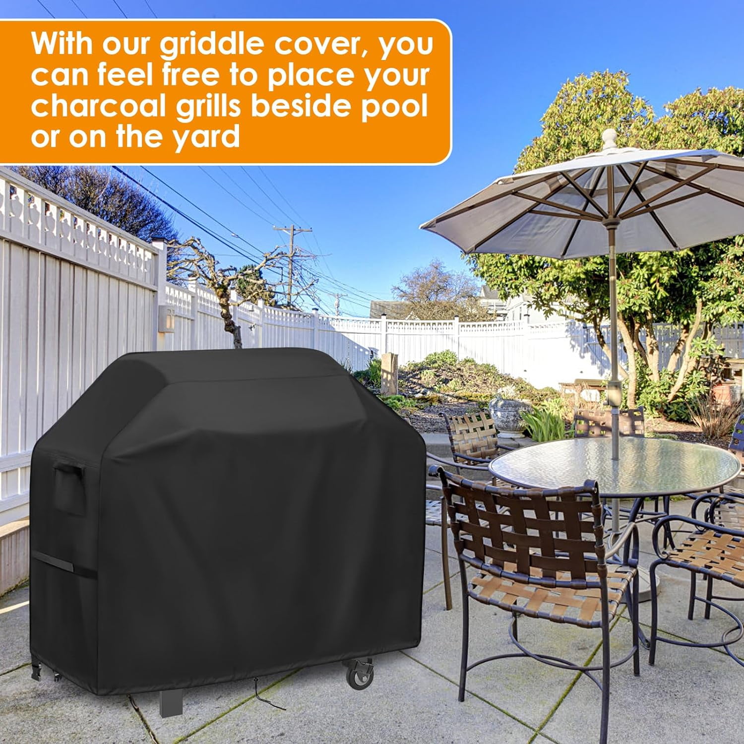 POMER Grill Cover for Blackstone Model 2165 Pro Series 2 Burner 22 Inch Propane Griddle with Hood,Griddle Cover