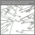 thumbnail image 5 of 200Pcs Eye Pins Jewelry Findings Eye Pins 18mm Iron Eye Pins for Jewelry Making 21 Gauge White, 5 of 6