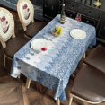 thumbnail image 5 of Boho Bohemia Flower Rectangle Tablecloth 60"x102",Waterproof Polyester Rectangle Table Cloth, Wipeable Spillproof Polyester Tablecloth for Dining, Camping, Indoor and Outdoor, 5 of 6