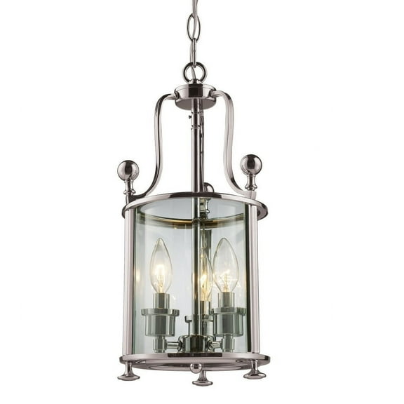 Z-Lite 191-3 Wyndham 3 Light Pendant in Brushed Nickel,