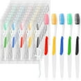 TRAHOO10Packs Disposable Toothbrushes with Floss,Single Use