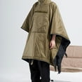 thumbnail image 4 of Eigraketly Saco de dormir de algodón, aislamiento impermeable, edredón portátil para adultos al aire libre, capa a prueba de frío, equipo de carpas Verde, 4 of 6