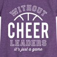 thumbnail image 3 of Instant Message - Basketball Without Cheerleaders it's Just a Game Fitted Short Sleeve Graphic T-Shirt, 3 of 6