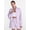 Pale Lavender Heather, variant on Women's Cropped Fleece Bomber Jacket with Long Sleeves, Sizes XS-XXL