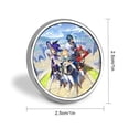 thumbnail image 2 of Genshin Impact Round Badge Printed Decorative Button Badge Circle Brooch for Men Women, 2 of 8
