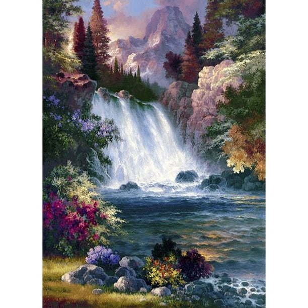 Taladro Diamond Painting (DF2947) 5D DIY Full Fantasy View Kits de punto de cruz (08) 45x60cm FLhrweasw Nuevo