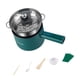 thumbnail image 3 of Olla eléctrica multifuncional para cocinar al vapor, pequeña, de 1,8 l, antiadherente, para pasta, dumplings, fideos y sopa. verde con vapor, 3 of 9