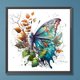 thumbnail image 1 of Cuadros Decorativos 5D bricolaje ronda completa taladro diamante pintura mariposa Kit decoración del hogar (QQ648) Wdftyju embutido en tela, 1 of 1