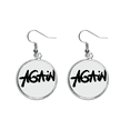 thumbnail image 1 of Estilo nuevo Funny quote handwrite Pendientes pendientes de plata colgantes joyas señora Unbranded M, 1 of 3