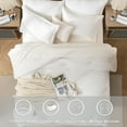 thumbnail image 2 of Davulos 7 Pieces Bed in a Bag Queen Comforter Set White, Soft Shabby Chic Bedding Set Geometric Boho Bohemian Bed Set with Comforter, Sheets, Pillowcases & Sham, 2 of 9