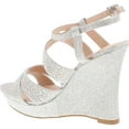thumbnail image 3 of De Blossom ALLE-8 High Heel Wedge Sandal with Crystal Embellishment Style BALLE8, 3 of 4