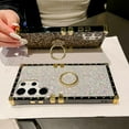thumbnail image 2 of for Samsung Galaxy S25 Ultra Case with Ring Stand Holder, Women Fashion Shockproof Plating Bling Rhinestone Glitter Cute Girly Cover Protective Luxury Phone Case for Galaxy S25 Ultra (White), 2 of 13