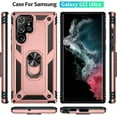 thumbnail image 6 of Case for Samsung Galaxy S22 Ultra Phone Case Samsung S22 Ultra Case, Military Grade, Heavy Duty, with Kickstand Ring, Support Magnet Car Mount for Samsung Galaxy S22 Ultra Case Rose Gold, 6 of 12