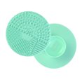 thumbnail image 2 of EeaseCA Round Cleaning Tool Makeup Brushes Cleaning Pads Brushes Scrubber Cleaning Pad Light Green, 2 of 7