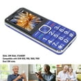 thumbnail image 4 of GSM Dual SIM Desbloqueado Ambos Botones Teléfono, Pantalla De 2.4 '', Batería De 6800 MAh, Linterna LED, Radio FM, Teléfono Senior Con Botones Extra Grandes, 4 of 7