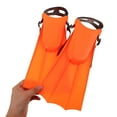 thumbnail image 5 of CTIRCHIU 1Pair Orange Swim Training Fins for Adults Versatile Flippers for Diving and Leisure Activities, 5 of 7