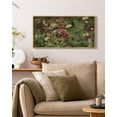 thumbnail image 6 of Drsoum Vintage Wall Art Poppies Flower Landscape Painting Retro Red Floral Scenery Farmhouse Kitchen Living Room Decor 8x16in Natural Framed, 6 of 8