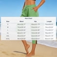 thumbnail image 2 of Womens Capri Pants,Capri Pants for Women 2026 Elastic Waist Drawstring Stretchy Summer Pant Side Split Casual Lounge Capris with Pockets, 2 of 7