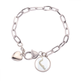 thumbnail image 1 of Juego de pulsera de cadena de corazón Unbranded joyería encanto moda 7,5 pulgadas, 1 of 3