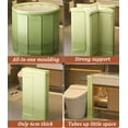 thumbnail image 4 of Portable Foldable Bathtub For Adults, PVC SPA Soaking Standing Bath Tub For Shower Stall, Freestanding Non-Inflatable Hot Ice Bath Tub With Thickened Thermal Foam To Keep Temperature, Matcha Green, 4 of 9