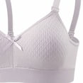 thumbnail image 2 of Daiosportswear Wireless Tshirt Bra for Women Comfort Adjustable Strap No Underwire Seamless Full Coverage Everyday Bras Gray 38, 2 of 4