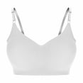 thumbnail image 2 of Bxsruta Wirefree Seamless T-Shirt Bra Adjustable Thin Straps Comfort Everyday Bra for Women, 2 of 4