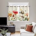 thumbnail image 4 of Red Mushrooms Kitchen Curtains Window Panels, Spring Floral Farmhouse Botanical Elegant Insulated Window Treatment Curtain, Grommet Curtains for Bedroom/Living Room/Bathroom, 2 Piece 42"Wx54"L, 4 of 8
