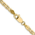 thumbnail image 3 of 14K Yellow Gold Anchor Chain Styles Necklace 18 inch 3 mm Concave with Lobster Clasp, 3 of 4