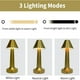 thumbnail image 3 of Lámpara De Mesa Control Táctil 3 Modo Usb Led Decoración Estructura Dorado Pantalla Dorado, 3 of 8