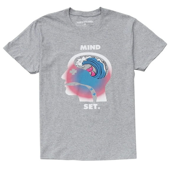 Pink Dolphin Men's Mind Set Tee T-Shirt - Heather Grey (Small)