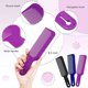 thumbnail image 2 of Set of 3 barber combs flat top hair cutting combs for hair cutting and flat top hair cutting (blue, purple and black)., 2 of 4