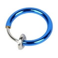 thumbnail image 6 of NUZYZ 2 Pcs Fake Clip on Spring Nose Septum Ring Earring Non Piercing Unisex Jewelry, 6 of 8