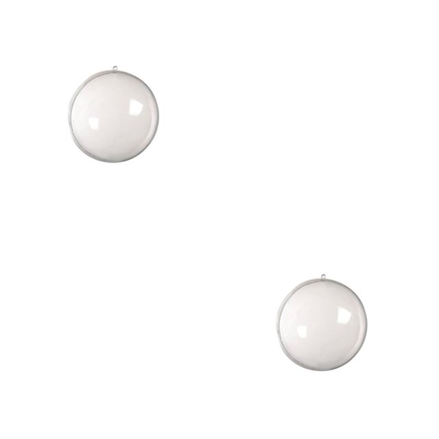 Toystoory 2 piezas de adornos de bolas rellenables transparentes, recuerdo de Año Nuevo, decoración de Navidad, árbol de Navidad, Type2 NO2