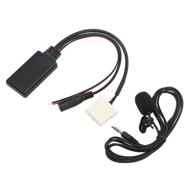 AUXUSB Adapter,Car Radio Adapter Bluetooth Car Bluetooth Microphone Handsfree Phone Call Connector Achieve More