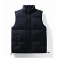 thumbnail image 2 of Dagegui Mens Puffer Vest Lightweight Stand Collar Sleeveless Jackets Quilted Outerwear Outdoor Active Hiking Travel Coats with Pocket Blue XXL, 2 of 2