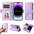 thumbnail image 1 of Funda GANGXUN para iPhone 14 Pro Max con diseño acolchado elegante, cuero PU, protección total y ajuste preciso, 1 of 5