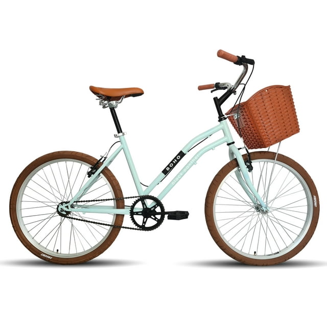Bicicleta Urbana Dama BLACK PANTHER Canasta Boho Rodada 26 Azul
