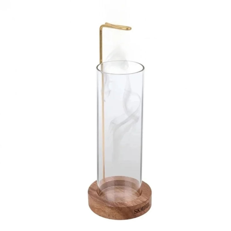 Incense Holder for Stick Anti-Ash Flying with Removable Glass Ash Catcher Mess-Free Incense Burners Meditation Home