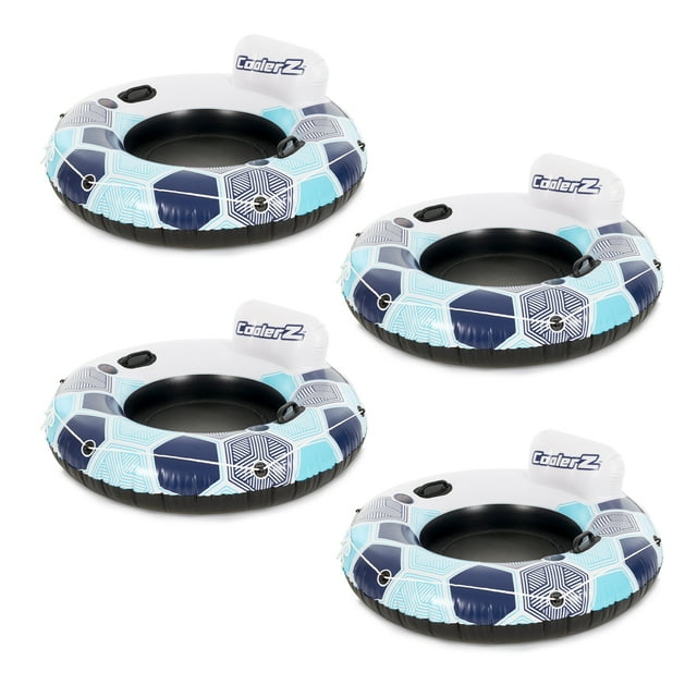 Bestway CoolerZ Rapid Rider Inflatable River Lake Pool Tube Float, Blue, 4