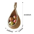 thumbnail image 2 of Wall Basket Teardrop Hanging Basket Hanging Onion Basket Coat Boho Style Storage Fruit Wall Hooks For Kitchen Wall Home Dining Room Storage Garlic Vegetable Wall Planter, 2 of 8