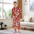 thumbnail image 5 of Autumn Nuts Adult onesie Pajamas, Crystal Velvet Ultra Soft Warm Jumpsuit for Men and Women, 5 of 7
