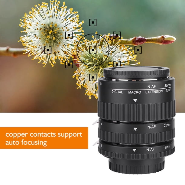 Contacto de primer plano para Meike tubo de lente de extensión Ro de enfoque automático 12Mm 20Mm 36Mm para montaje F Dslr B ANGGREK Otros