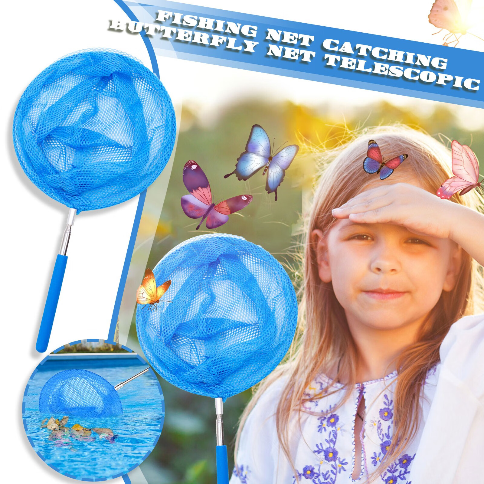 Swimming Pool Net Tool Shallow/Deep Water Fishing Net Pool Cleaning Net Equipmen