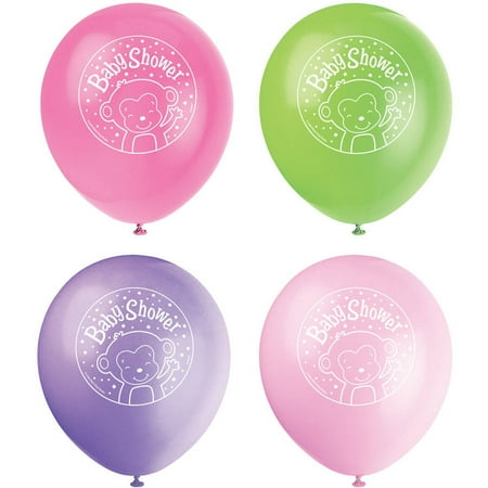 12 Latex Pink Monkey Baby Shower Balloons 8ct Walmart Com 12 Latex Pink Monkey Baby Shower Balloons 8ct Walmart Com