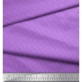 thumbnail image 2 of Soimoi Purple Japan Crepe Satin Fabric Stem & Blossom Floral Decor Fabric Printed Yard 44 Inch Wide, 2 of 3